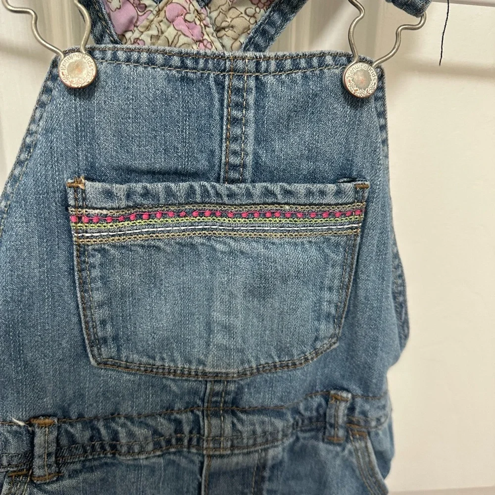 OshKosh B'gosh Light Blue Denim Girls Overalls size 4T‎